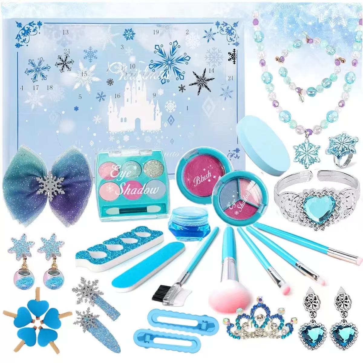 アドベントカレンダー 2025 子供用化粧品セット 化粧品おもちゃ 女の子 クリスマスプレセント かわいい 子ども おもちゃ カレンダー メ