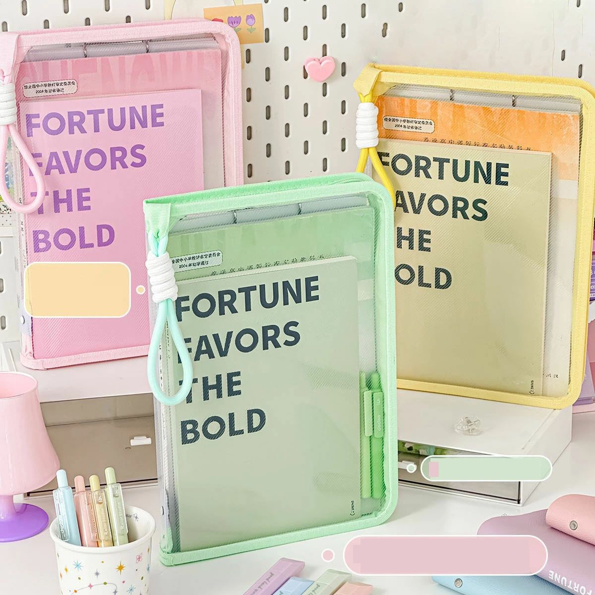 4個入り ジッパー式ファイル袋 クリアファイル a4 ファイル 書類ケース 個別フォルダー メッシュバッグ..