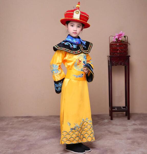 唐装漢服キッズ公演服 中華服舞台服装 ステージ...の紹介画像2