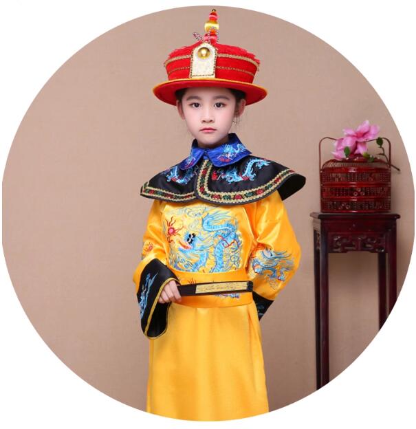 唐装漢服キッズ公演服 中華服舞台服装 ステージ...の紹介画像3