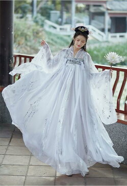 送料無料 唐装漢服 中華服舞台服装 華流ステージコスプレ衣装 中国古代宮廷風コスプレ衣装 イベント 学園祭パーティーダンス衣装 チャイナドレス 写真撮影ドレス 演出服 振袖 引き裾 唐朝貴妃服 5色