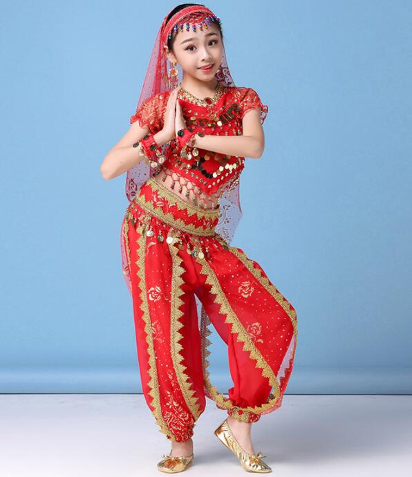 ベリーダンス衣装 子供女の子アラビアン衣装 2点 3点 5点 6点 7点 民族踊り衣装 可愛い民族踊り衣装 子供ベリーダンス衣装 大人気新品 発表会イベント学園祭演出衣装 スパンコール 8点セットあり アラブ社交ダンス衣装