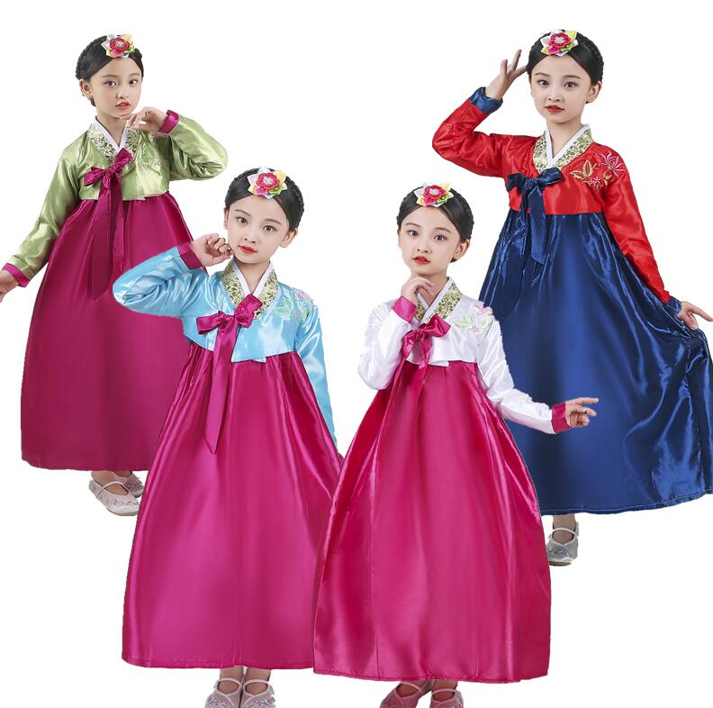 可愛い子供用チマチョゴリ　韓国伝統民族衣装　韓流コスプレ衣装　女の子フォマールドレス　韓服朝鮮族衣装　舞台ダンス衣装　パーティーイベント団体服　演出ドレス
