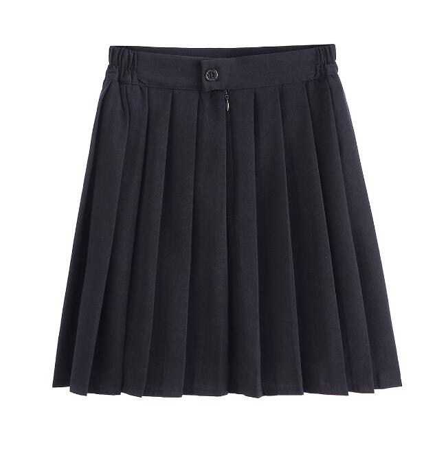 「XS-5XL」学生服 制服 スカート プリーツスカート膝丈 ミニ セーラー服 女子 小学生 中学生 高校生 制服 JK制服 コスチューム コスプレ衣装 レディース 大人 小さいサイズ 大きいサイズ 無地 ネイビー ブラック 裏地なし