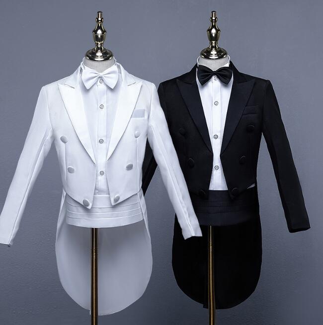 子供 タキシード スーツ4点セット 5点セット キッズ 男の子 ボーイズ 結婚式 ピアノ発表会 演奏会 ダンス衣装 こども ジュニア 燕尾服 ステージ衣装 オー...