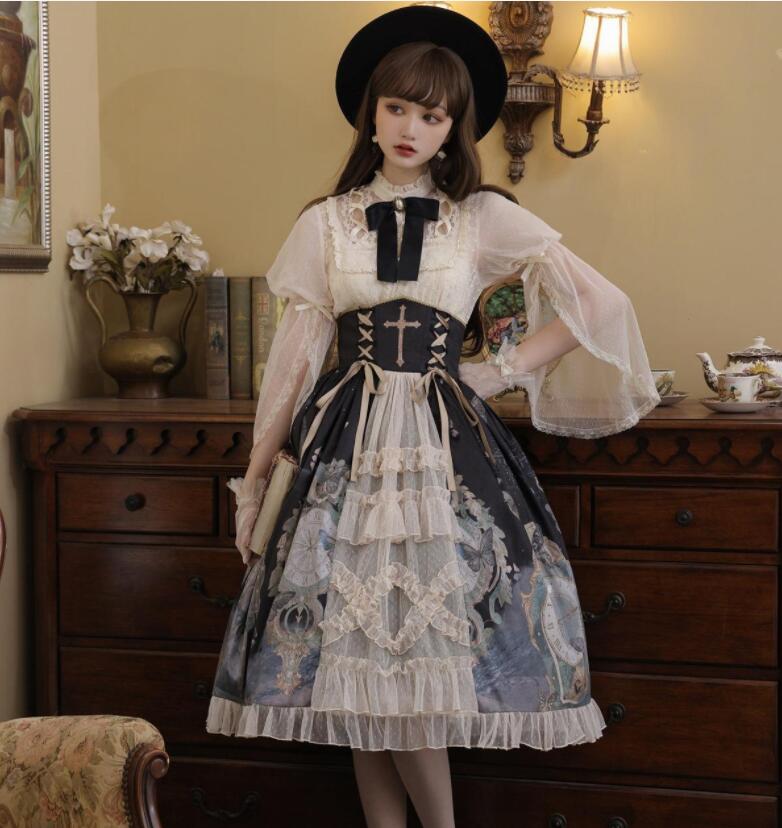 お姫系ロリータ服 ゴスロリ ロリータファッショ...の紹介画像2
