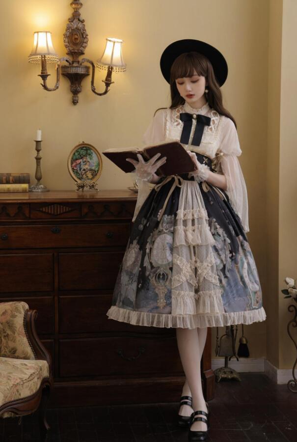 お姫系ロリータ服 ゴスロリ ロリータファッショ...の紹介画像3