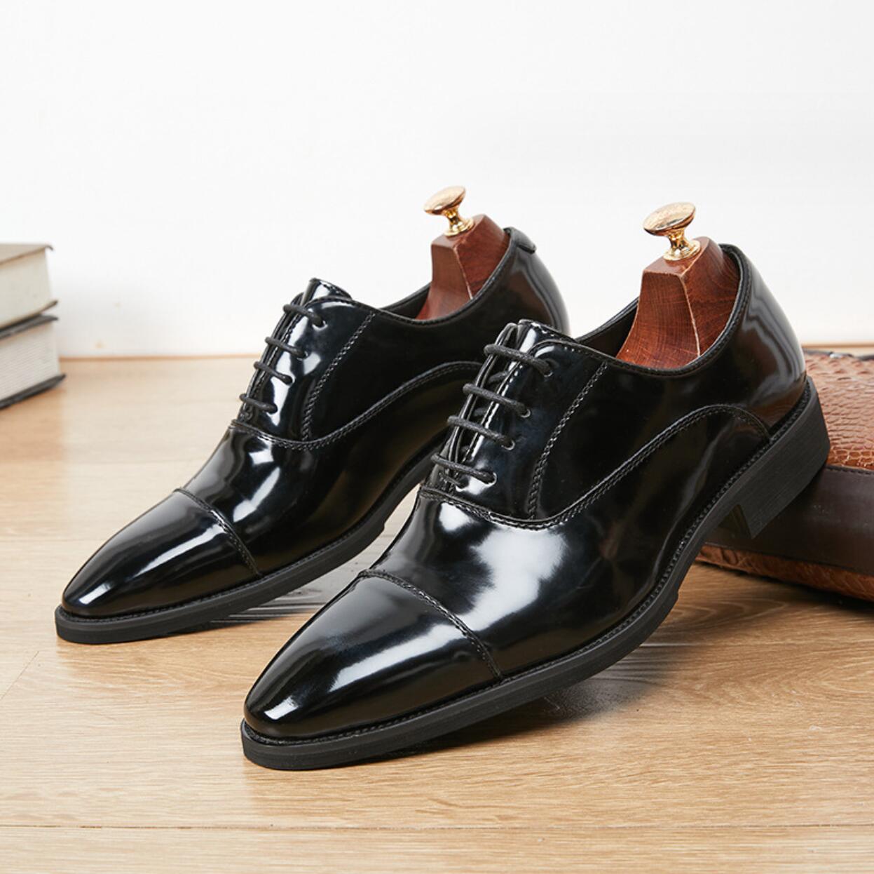 ビジネス シューズ メンズ エナメル 合皮 フォマールシューズ おしゃれ 内羽根 ストレートチップ レースアップ 新作 ビジネス靴 お仕事 結婚式 パーティー 靴 くつ 春夏秋向け ツヤ フォマール カジュアル 兼用 ブラック ブラウン 24 24.5 25 25.5 26 26.5 27 27.5cm