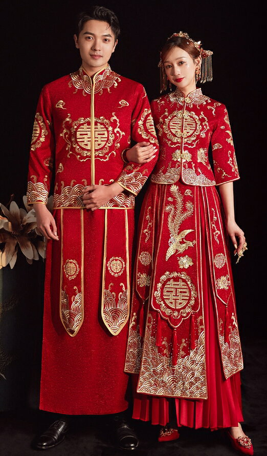 中華古典ウェディングドレス 中国古代服装 新郎...の紹介画像3