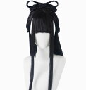 ハロウィンコスプレウィッグ ロング80cm 中華コスプレフル ウィッグ 中国古代髷 辮髪 中華古代古典 全頭かつら 女性 大人 チャイナ風 舞台 ステージ グッズ 中国時代劇 演劇 宴会 余興 変装 パーティ グッズ カツラ 華流 ゴスロリ ロリータ かつら