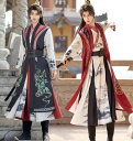 メンズ チャイナ服 3点セット オリジナル 漢服 中華コスプレ衣装 男性 大人 エスニック 竹プリント 水墨 長袖 交差襟 ロングブラウス ノースリーブベスト ベルト 一式 着脱しやすい 華流 中華 コスチューム 中国古代服装 侠客 武侠風 中華衣裳 男女兼用 S M L XL 2XL 3XL