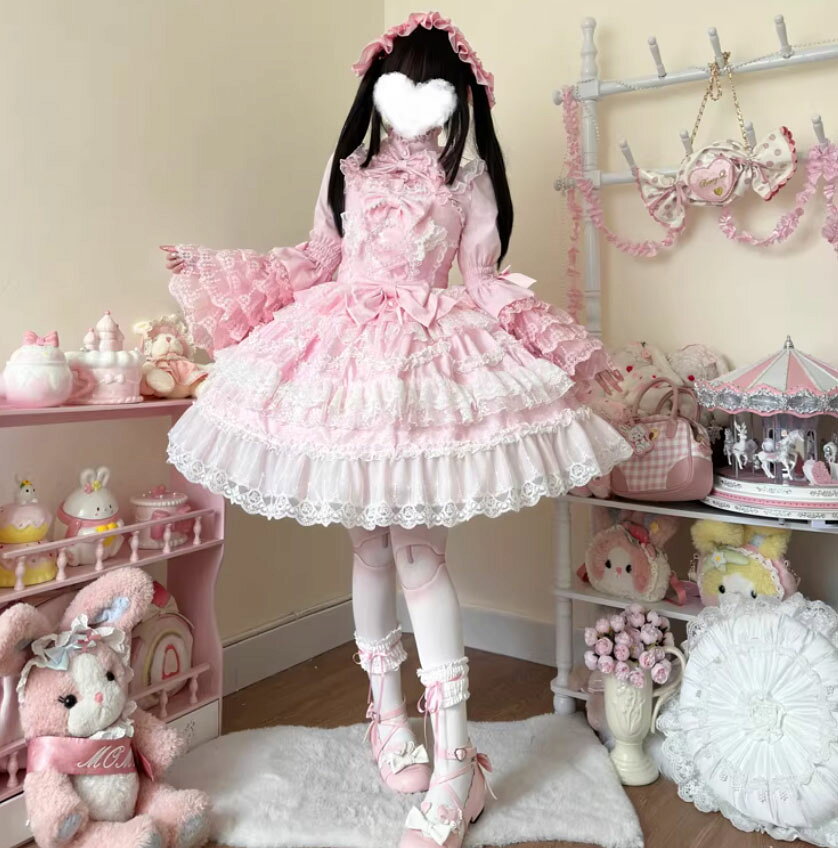 ロリータ ドレス 大人 ゴスロリ＆ロリータ服 ジャンパースカート ミドル丈 ロリー...