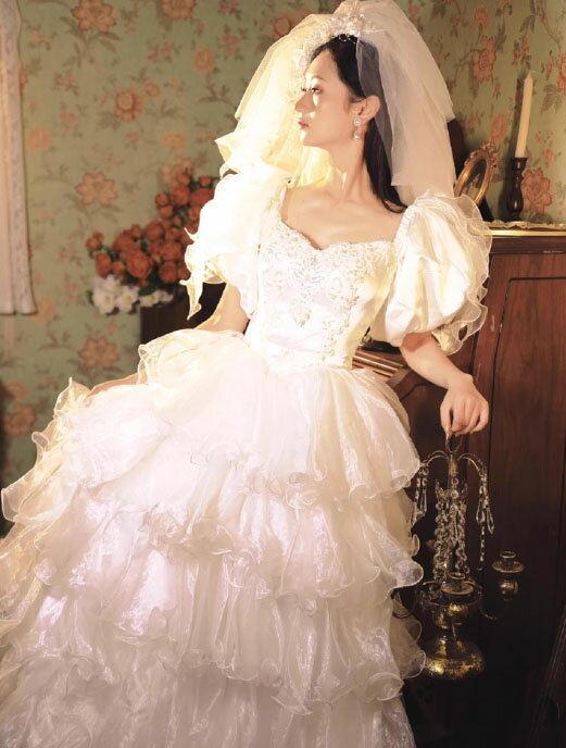 ロング ウエディングドレス カラーウエディング...の紹介画像3