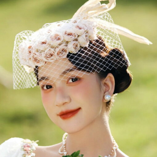 ヘッドドレス トークハット トーク帽 ウエディング 小物 結婚式 披露宴 花嫁 森ガール系 礼装 帽子 カクテル帽 カクテルハット 薔薇花 フラワー 蝶リボン ネット お姫様 ヴィンテージ系 ウエディング ヘッドドレス エレガント ピンク系 ヘッドドレス トークハット トーク帽 ウエディング 小物 結婚式 披露宴 花嫁 森ガール系 礼装 帽子 カクテル帽 カクテルハット 薔薇花 フラワー 蝶リボン ネット お姫様 ヴィンテージ系 ウエディング ヘッドドレス エレガント ピンク系