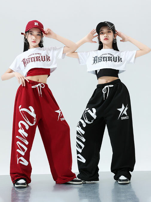 子供 ダンスウエア 女の子 ストリート系 ヒップホップ ジャズ ダンス衣装 ショート丈 半袖 Tシャツ タンクトップ ロ…
