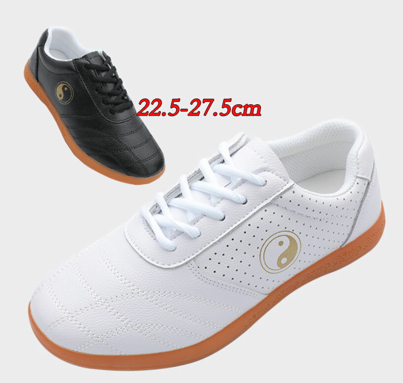 Rakuten - 太極拳シューズ 大人 太極拳靴 スポーツ スニーカー 牛革 メンズ レディース 男女兼用 太極拳靴 武術 カンフー 武術靴 朝練 拳法 練習 トレーニング 体操 試合 靴 舞台表演 ジュース オールシーズン ジュニア 大人 白 黒 22.5 23 23.5 24 24.5 25 25.5 26 26.5 27 27.5