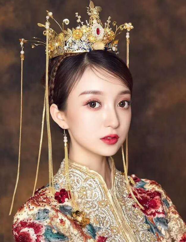 中国古代古典髪飾りセット　中華コスプレグッズ　舞台道具　ヘアアクセサリー　チャイナ風宮廷風ティア..