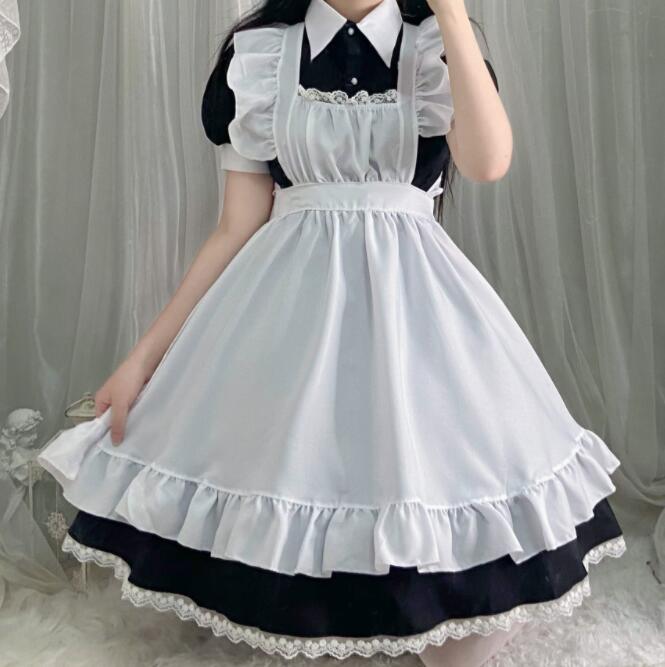 商品詳細 大人　メイド服　レディース　メイドコスチューム　ハロウィンコスプレ衣装　ウェイトレス 内容 ワンピース＋エプロン サイズ XS：バスト80　ウエスト64 S：バスト84　ウエスト68 M：バスト88　ウエスト72 L：バスト92　ウエスト76 XL：バスト96　ウエスト80 2XL：バスト100　ウエスト84 素材 ポリエステル 注意事項 ※撮影の環境とお使いのモニターの設定状況により、実際のカラーの色味と異なる場合ございます。 ※ポケットありの衣装も縫い付られてある場合がございます。工場大量生産の物はミシン1本かけてある事もあります。 ※海外製品は日本製より裁縫や仕立てに甘さ（ほつれあること）がございます、在庫管理条件や運送状況によりシワが出ることもございます。ご理解頂き、お買上げください。 ※複数店舗を運営しております為、万一、商品の品切れの場合、 別途メールにてご報告させていただきます。どうかご容赦ください。 ※注文後24時間以上（休、祝日は除く）弊社からご注文お礼のメールが受信出来ていない場合、ドメインの設定をご確認ください。 ※他に不明点がございましたら、気軽くお問い合わせください。商品詳細 大人　メイド服　レディース　メイドコスチューム　ハロウィンコスプレ衣装　ウェイトレス 内容 ワンピース＋エプロン サイズ XS：バスト80　ウエスト64 S：バスト84　ウエスト68 M：バスト88　ウエスト72 L：バスト92　ウエスト76 XL：バスト96　ウエスト80 2XL：バスト100　ウエスト84 素材 ポリエステル 注意事項 ※撮影の環境とお使いのモニターの設定状況により、実際のカラーの色味と異なる場合ございます。 ※ポケットありの衣装も縫い付られてある場合がございます。工場大量生産の物はミシン1本かけてある事もあります。 ※海外製品は日本製より裁縫や仕立てに甘さ（ほつれあること）がございます、在庫管理条件や運送状況によりシワが出ることもございます。ご理解頂き、お買上げください。 ※複数店舗を運営しております為、万一、商品の品切れの場合、 別途メールにてご報告させていただきます。どうかご容赦ください。 ※注文後24時間以上（休、祝日は除く）弊社からご注文お礼のメールが受信出来ていない場合、ドメインの設定をご確認ください。 ※他に不明点がございましたら、気軽くお問い合わせください。