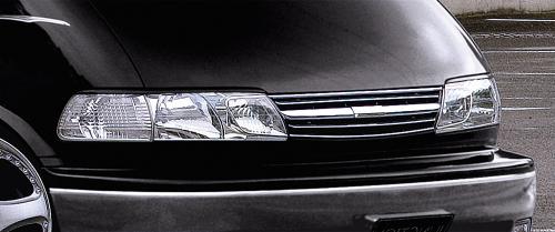 R18●【TCR10・20系 エスティマ:レイズ:ゲノム:ルーツ：メッキ色】中古ホイール /PCD114.3 /7.5J+8J ★4本(H-2057A)送料無料/沖縄別途