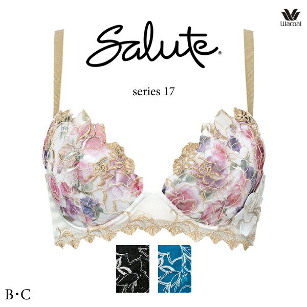 樂天商城 - 20%OFF ワコール サルート 17G ブラジャー BTJ717 3/4カップワイヤー (Real Up Bra) B・Cカップ