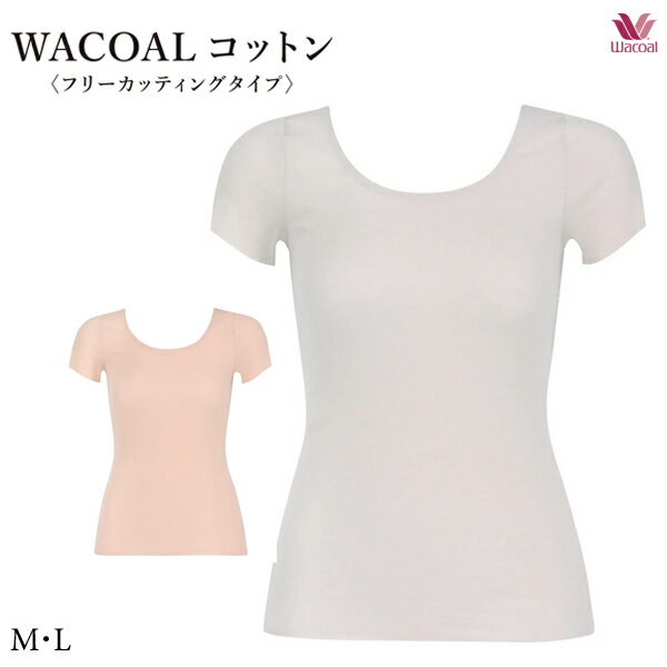 Short Sleeves - ワコール [WACOALコットン] トップス CLC250 M・L（2分袖）『超長綿』