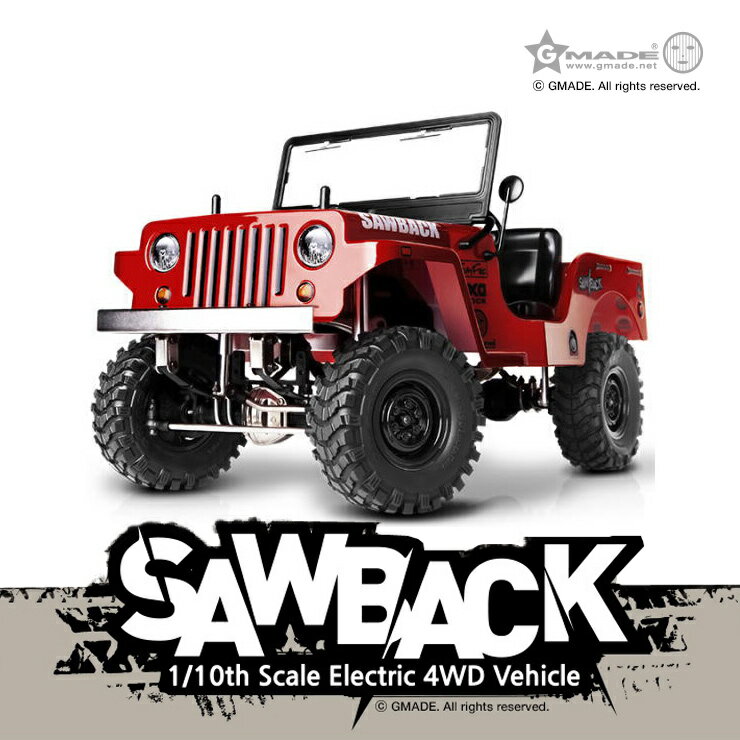 【製造終了品】 ラジコン オフロード ラジコンカー 4WD 4リンク 1/10スケール 送料無料 オフロードカー クローラー ロックバギー ロッククローラー モンスタートラック Gmade 4WD 1/10 本体 組立キット 車 ※メカレス(北海道・沖縄送料+1000円)【GS01 SAWBACK GM52000】のサムネイル