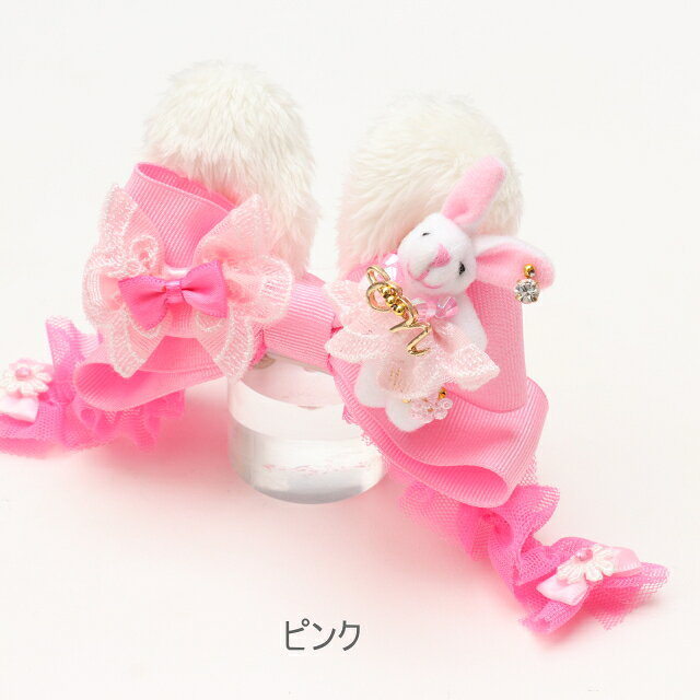 犬 リボン 猫 バレッタリボン うさぎデコカチューシャバレッタリボン アクセサリー...