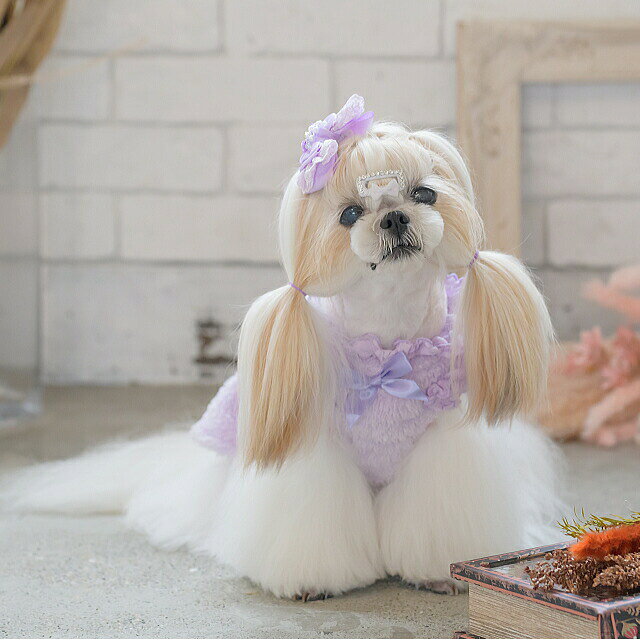 犬 リボン 猫 バレッタリボン アクセサリー りぼん パールデコレーションバレッタ ...