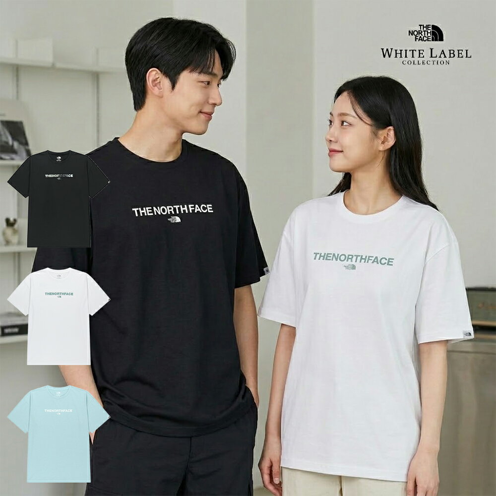 Rakuten - 【安心安全の国内配送】 【海外限定モデル】 ノースフェイス Tシャツ ホワイトレーベル THE NORTH FACE 半袖 メンズ レディース 接触冷感 吸水速乾 通気性 涼しい ロゴT ドライ ストレッチ スポーツ アウトドア カジュアル ユニセックス 白 黒 水色 韓国 ペアルック ギフト