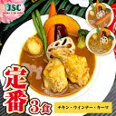 絶品スープカレー【定番3食セット(冷凍)】 3〜6人前 (1パック/1〜2人前) スパイス 食品 セット お取り寄せグルメ 贈答用 ギフト 食べ比べ 詰め合わせ...