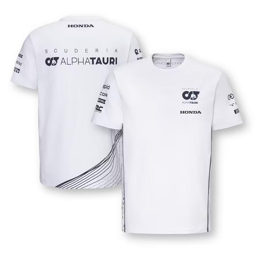 2023 スクーデリア アルファタウリ チーム レプリカ Tシャツ / ホワイト非公式