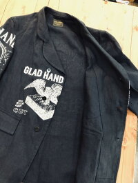 【BY GLAD HAND】バイ グラッド ハンド FOR SMOKING - LINEN JACKET (NAVY) リネン ジャケット
