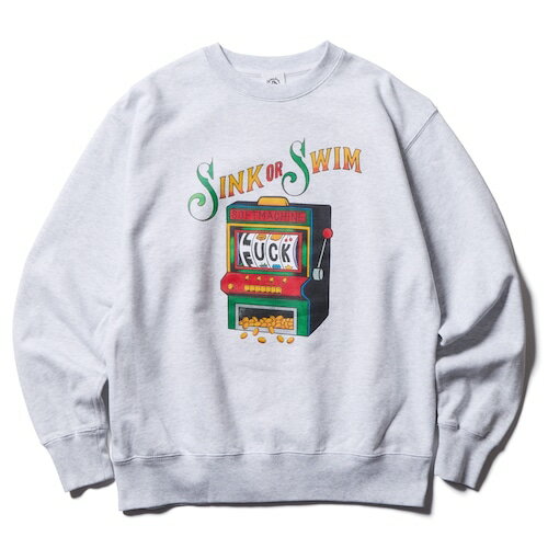 【SOFTMACHINE】ソフトマシーンSINK OR SWIM SWEAT (A.GRAY) クルーネックスエット