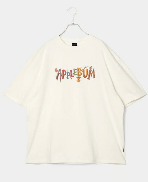 アップルバム “BLOOMING CULTURE” LOGO T-SHIRT (NATURAL) メンズTシャツ