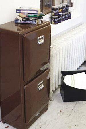 【インダストリアル 家具 ゴミ箱 分別 什器 アンティーク調 アンティーク風】トラッシュカン ダブルデッカー