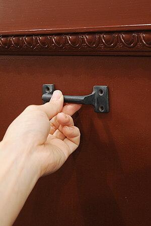 【真鍮 プル 取っ手 ハンドル 引き出し DIY キャビネット アンティーク調 アンティーク風】ソリッドブラス クラシックプル BK