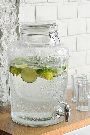 【サーバー ジュース ドリンク 保存容器 おしゃれ パーティー キッチン 雑貨 ギフト アンティーク調 アンティーク風】ビバレッジ サーバー アーリンS