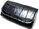 限定生産 【DOLCE VITA ドルチェヴィータ】 高級 ポロサス クロコダイル 入江ワニ 皮革製 4連 4箇所掛け キーケース キーホルダー (ブラック) 黒 イタリアンレザー サドルレザー ワニ革 本革 牛革 レザー製 スモールクロコダイル クロコ キーポーチ FUNNY ファニー KC's