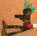 【R4T】 【KOKOPELLI ココペリ】【LOCOPELLI ロコペリ】 ネイティブアメリカンの精霊 笛を吹きながら幸せを運んでくる インディアンの妖精 幸運のお守り カモフラージュ カモフラ柄 迷彩柄 ハート付き ぬいぐるみ ストラップ 「全長17cm」(グリーン) 緑 人形 カチナ カチーナ