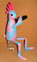 【R4T】 【KOKOPELLI ココペリ】 【LOCOPELLI ロコペリ】 ネイティブアメリカンの精霊 笛を吹きながら幸せを運んでくる インディアンの妖精 幸運のお守り ハワイアン フラワー柄 花柄 ぬいぐるみ ドール 「全長約34cm」 (ブルー) ピンク 人形 カチナ カチーナ ホピ族 HOPI族