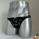 男性用レースショーツ ハーフバック msh-1554 black coordinateシリーズ ブラック