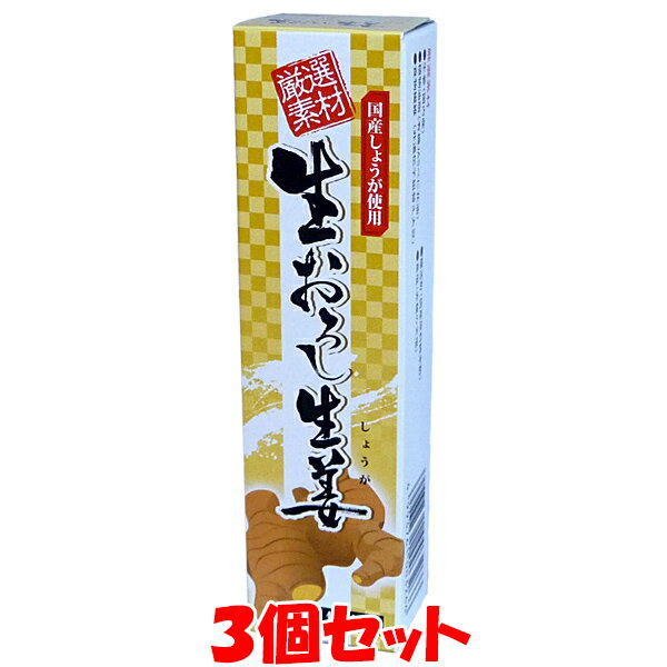 5月20日限定 エントリー&店内買いまわりでポイント最大20倍 !!　東京フード 生おろし生姜 厳選素材 おろししょうが 国産 しょうが 無着色 チューブ入 40g×3個セット ゆうパケット送料無料 ※代引・包装不可 [こちらの商品は予告なくラベル表示が変わります]