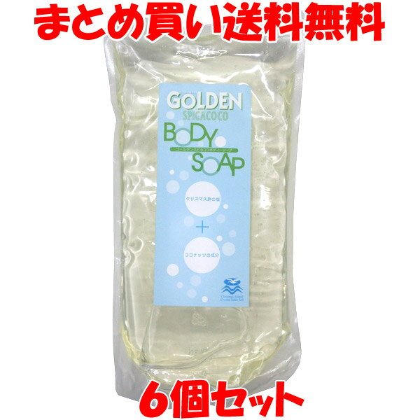 ゴールデンスピカココ ボディーソープ 詰替用 600ml×6個セットまとめ買い送料無料