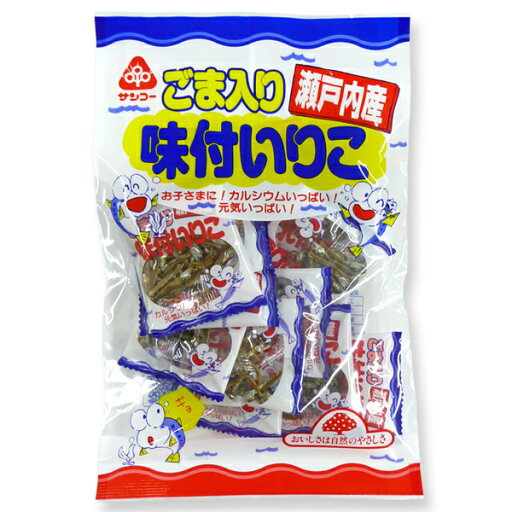 サンコー ごま入り 瀬戸内産 味付けいりこ カルシウム 30g(2.5g×12袋) サンコー ごま入り 瀬戸内産 味付けいりこ カルシウム 30g(2.5g×12袋)