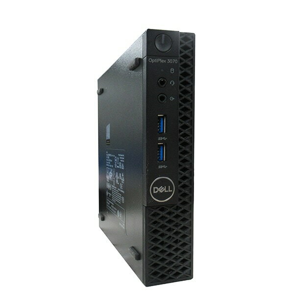 DELL OPTIPLEX 3070 Micro 単体 超小型デスク Windows11 64bit HDMI Core i5 9500T メモリー8GB 高速SSD128GB M.2-SATA +HDD500GB デスクトップパソコン【中古】【1週間保証】1232820