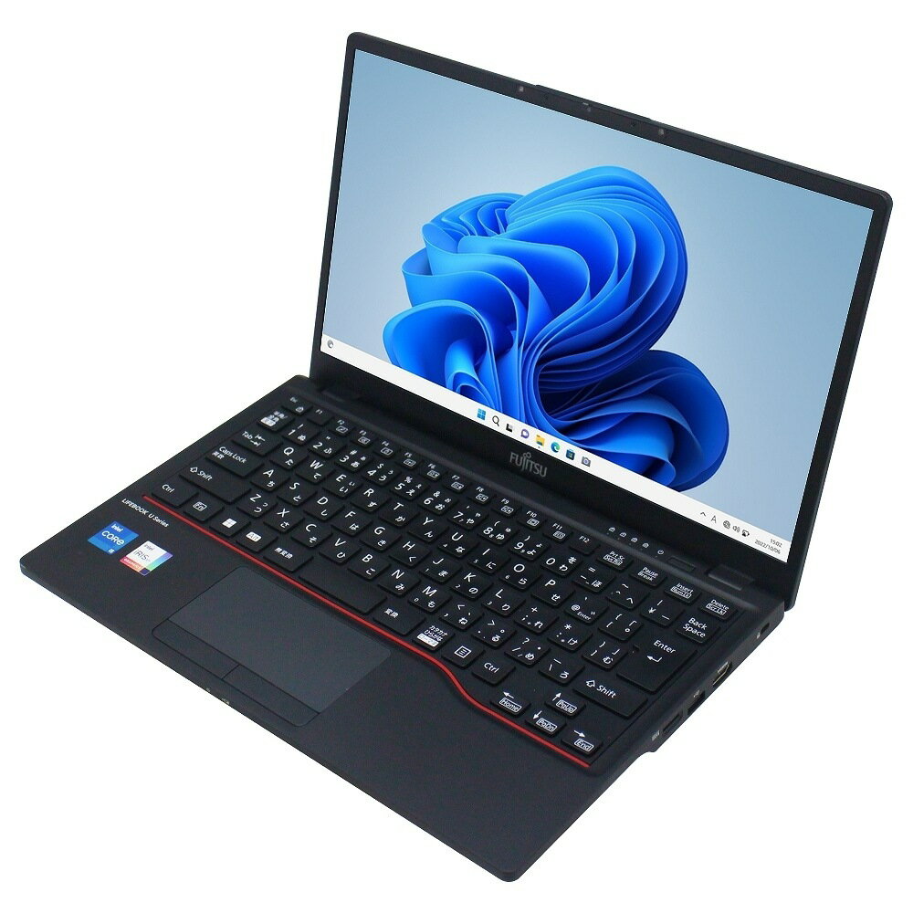 富士通 LIFEBOOK U6312/KX Windows11 64bit WEBカメラ Core i5 1235U メモリー16GB 高速SSD256GB 無線LAN B5サイズ モバイル フルHD液晶 ノートパソコン【中古】【30日保証】1406495