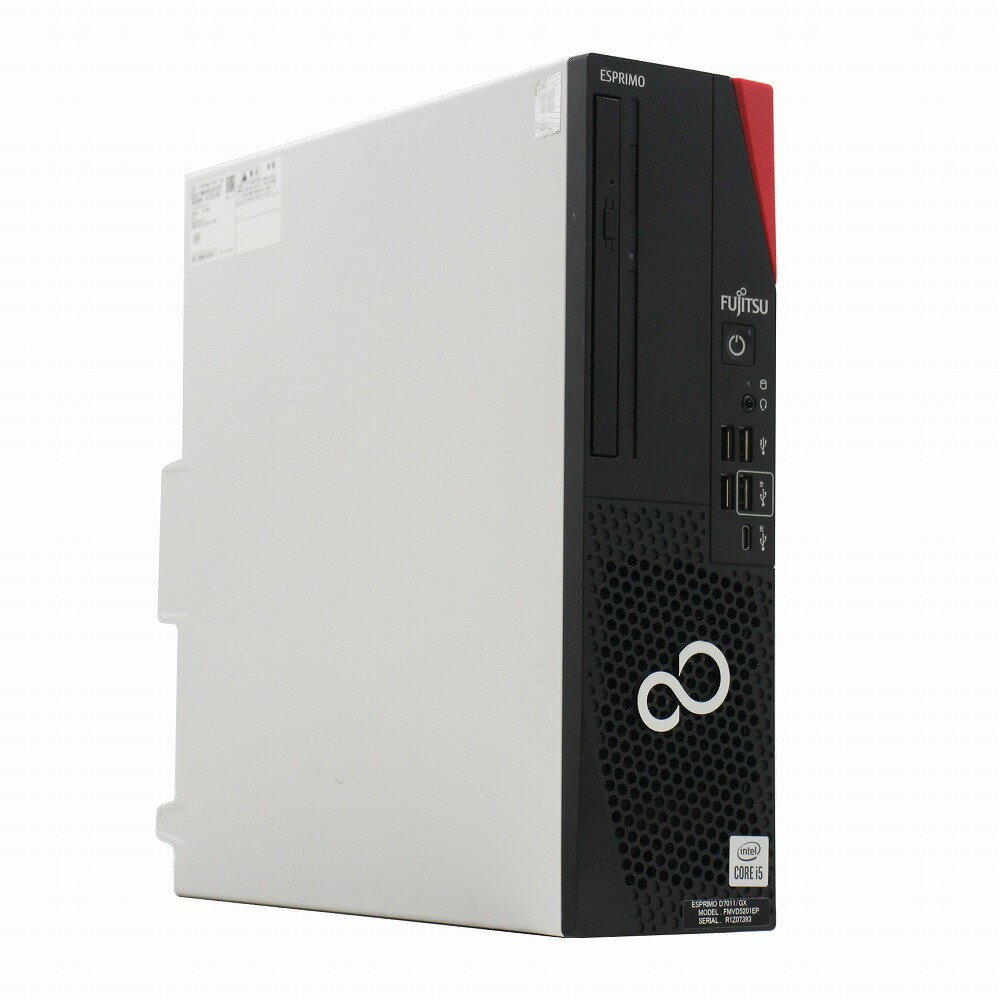 富士通 ESPRIMO D7011/G 単体 Windows11 64bit Core i5 10505 メモリー16GB 高速SSD500GB DVDマルチ デスクトップパソコン【中古】【1週間保証】1234814