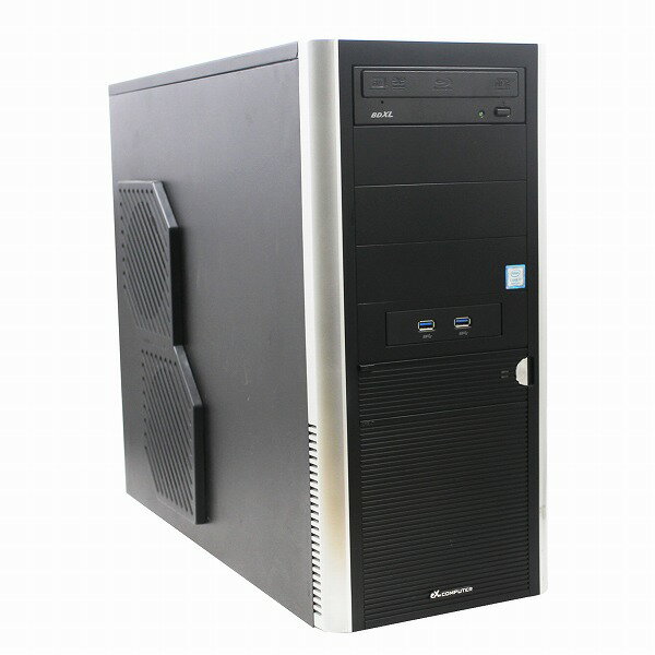 ExComputer RA7J-H92/ZT 単体 Windows11 64bit Geforce GTX1060 HDMI Core i7 8700 メモリー8GB 高速SSD512GB M.2-NVMe +HDD1TB DVDマルチ デスクトップパソコン【中古】【1週間保証】1234822