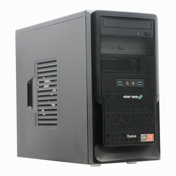 iiyama IStDxs-AR32G 単体 Windows11 64bit Ryzen5 Radeon R9 390 HDMI メモリー16GB 高速SSD256GB 2.5インチ +高速SSD512GB M.2-NVMe DVDマルチ デスクトップパソコン【中古】【1週間保証】1234962