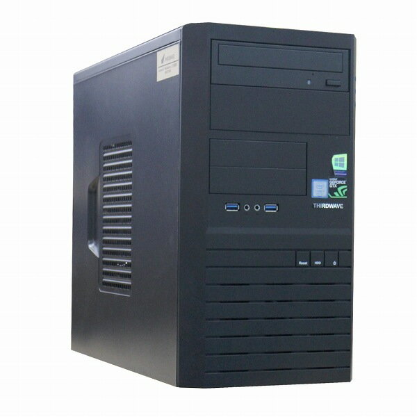 THIRDWAVE Raytrek-V MX 単体 Windows11 64bit Geforce GTX1080 HDMI Core i7 9700 メモリー32GB 高速SSD1TB 2.5inch +HDD2TB DVDマルチ デスクトップパソコン【中古】【1週間保証】1242922
